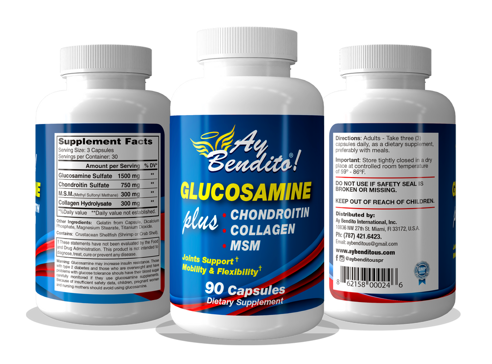 
                  
                    Glucosamine – Chondroitin – MSM- Collagen - 90 Capsules
                  
                